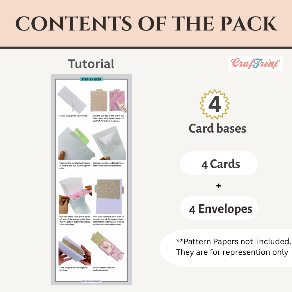 CrafTreat Card Blanks - Double Slider Card