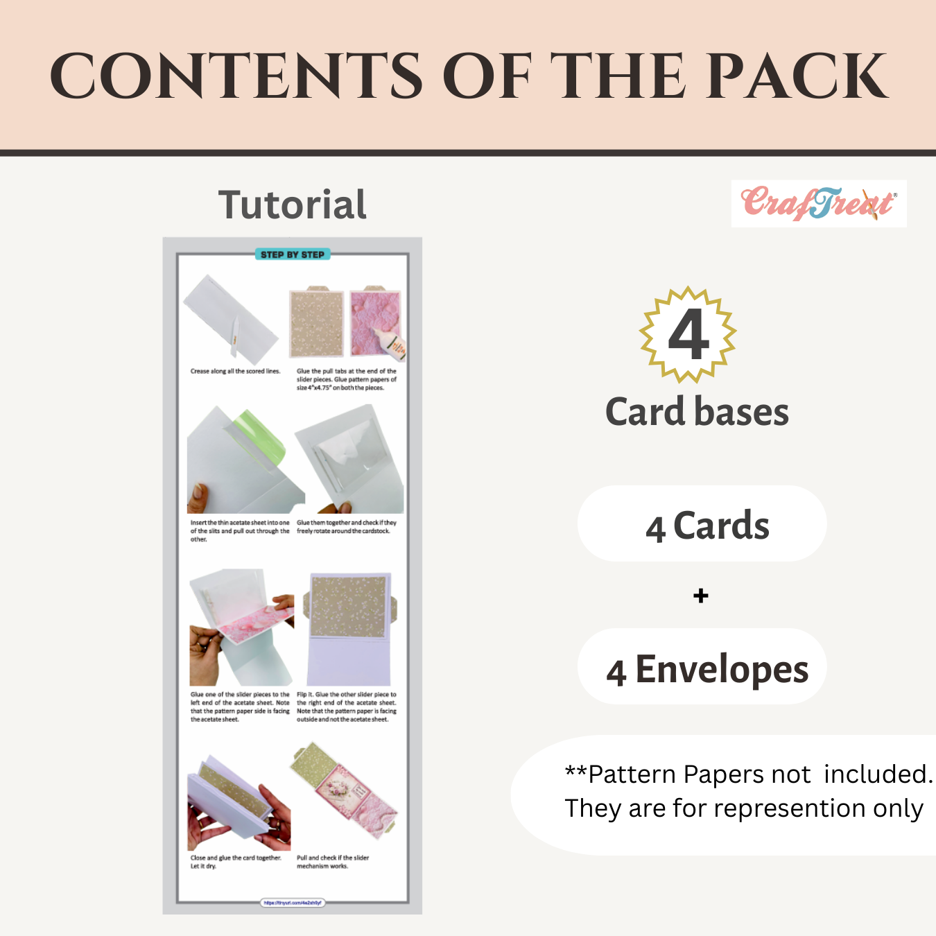 CrafTreat Card Blanks - Double Slider Card