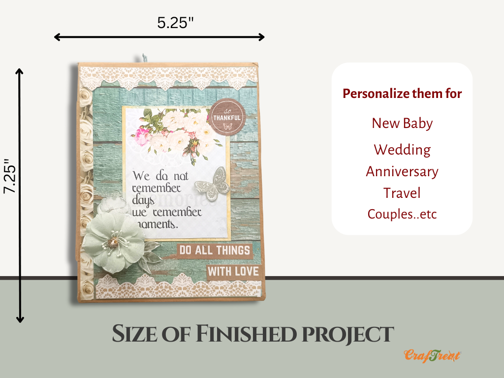 CrafTreat Accordion Hinge Book 1 - Kraft