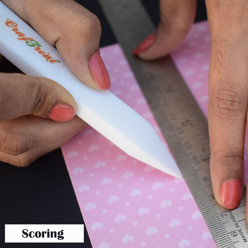 CrafTreat Teflon Bone Folder and Scoring Tool - Large Paper Scorer 2 Pcs