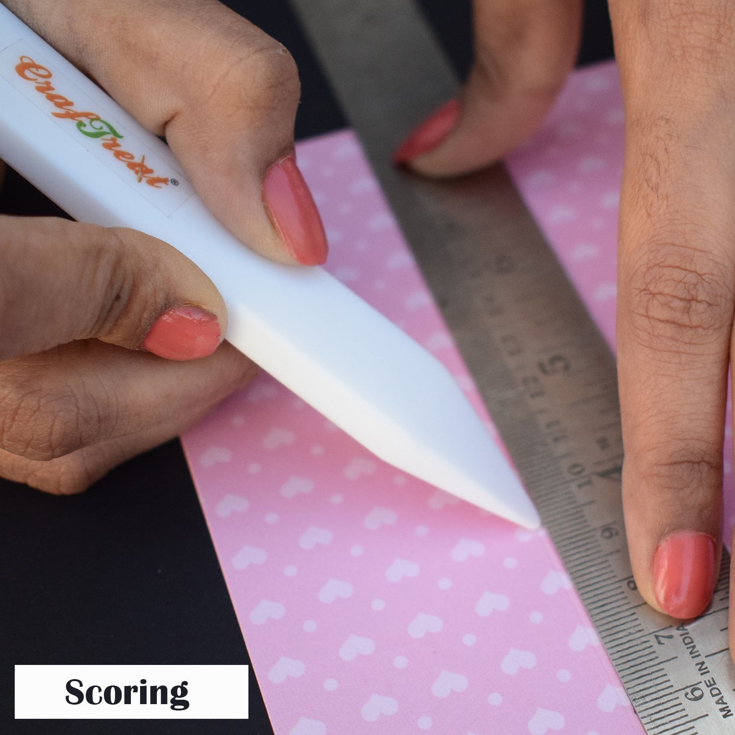 CrafTreat Teflon Bone Folder and Scoring Tool - Large Paper Scorer 2 Pcs