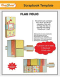 CrafTreat Flag Folio Scrapbook Templates2 set 1 Black 1 Kraft