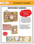 CrafTreat Matchbox Camera Scrapbook Templates2 set 1 Black 1 Kraft