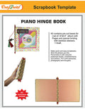 CrafTreat Piano Hinge Book Scrapbook Templates1 set Kraft