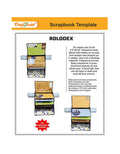 CrafTreat Rolodex Kraft Scrapbook Templates1 Set Kraft