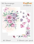 CrafTreat Flower bunch 3D Decoupage Sheet A5