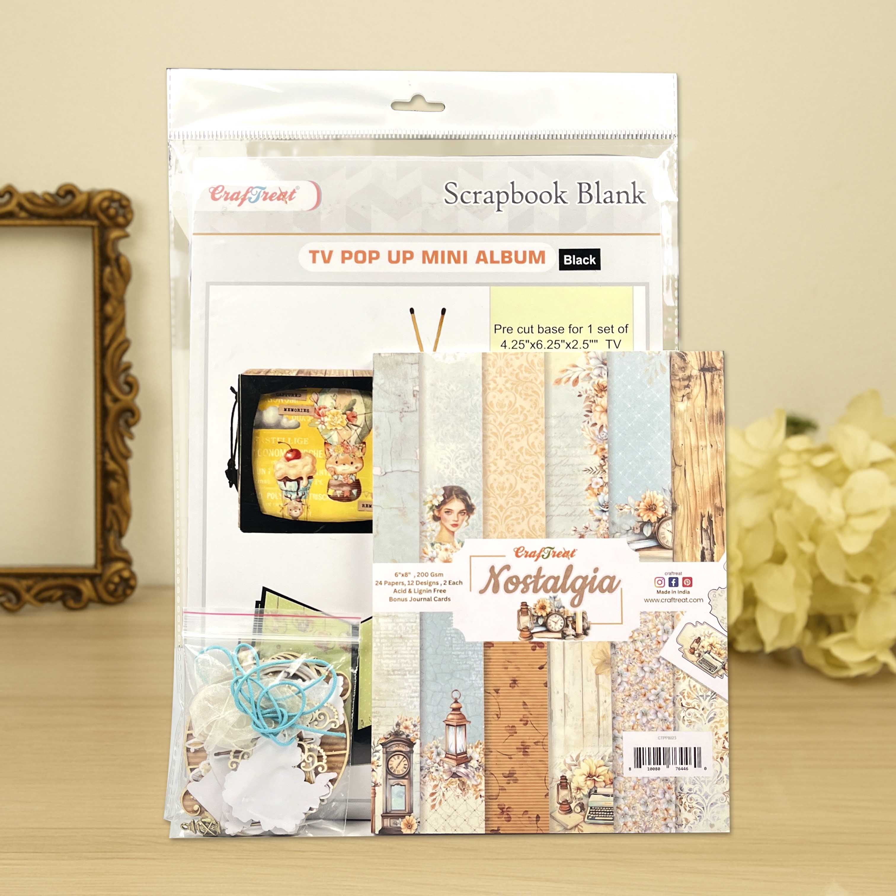 CrafTreat TV Pop up Mini Album ClassKit Black