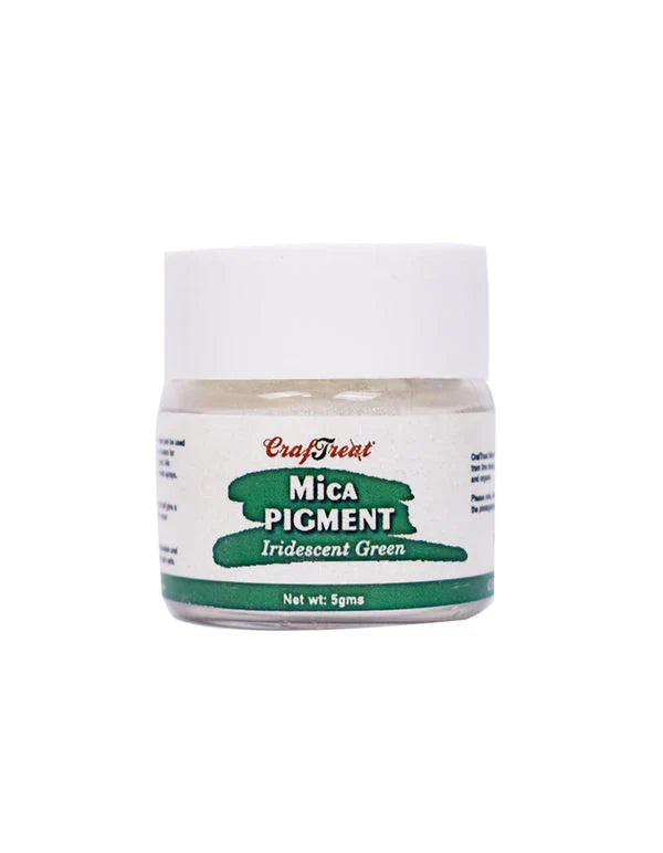 CrafTreat Iridescent Green Mica Pigment Powder 5gms per pack