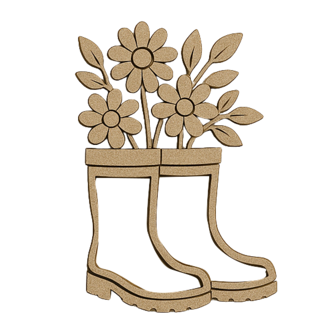 CrafTreat 3D Shaker Chipboards - Boots