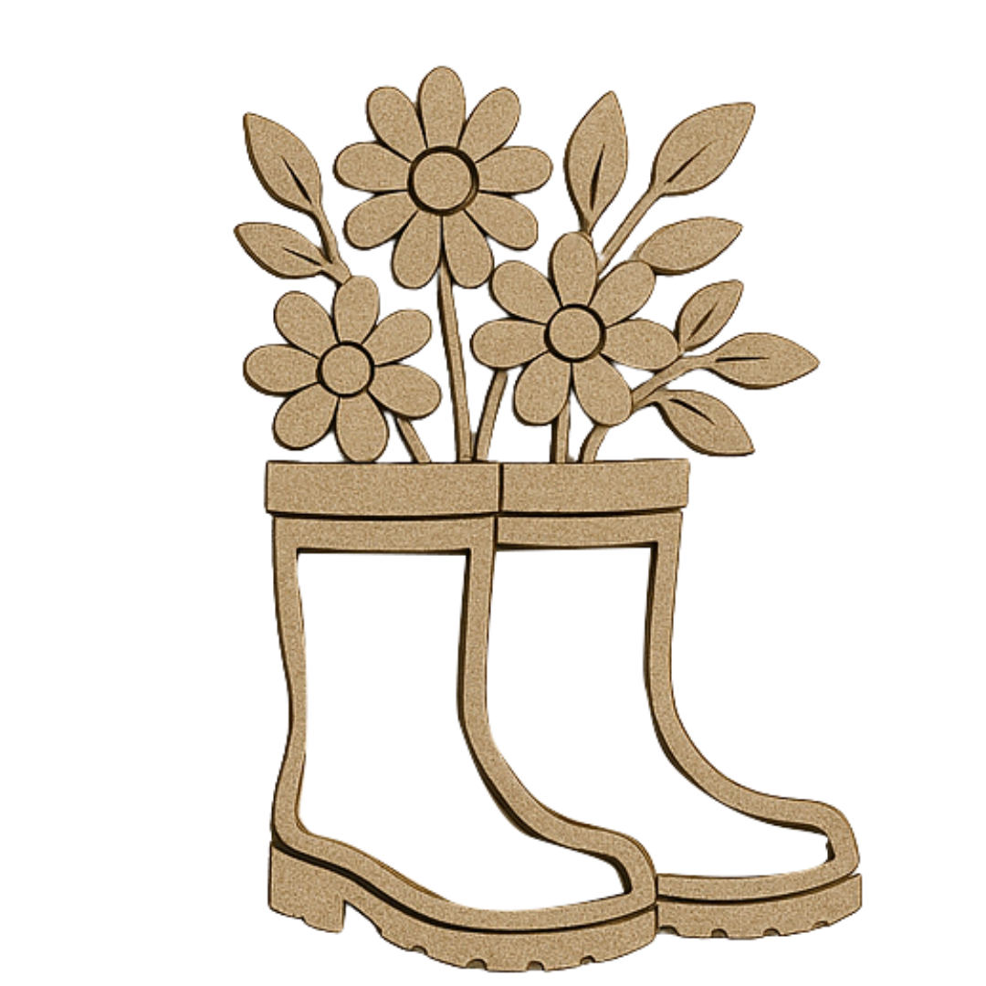 CrafTreat 3D Shaker Chipboards - Boots