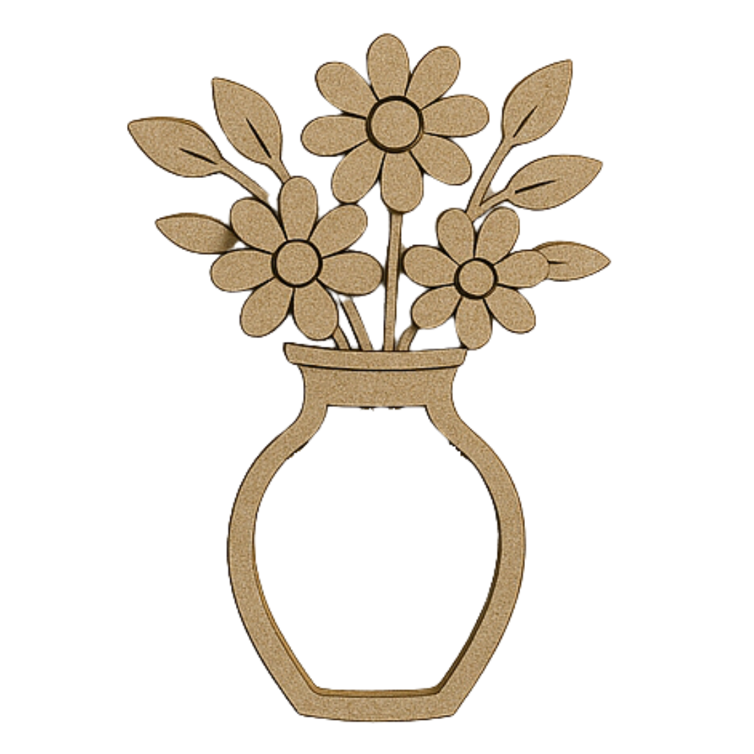 CrafTreat 3D Shaker Chipboards - Flower Vase
