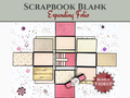 CrafTreat Scrapbook Blank Precut Album Base - Expanding Folio - Kraft