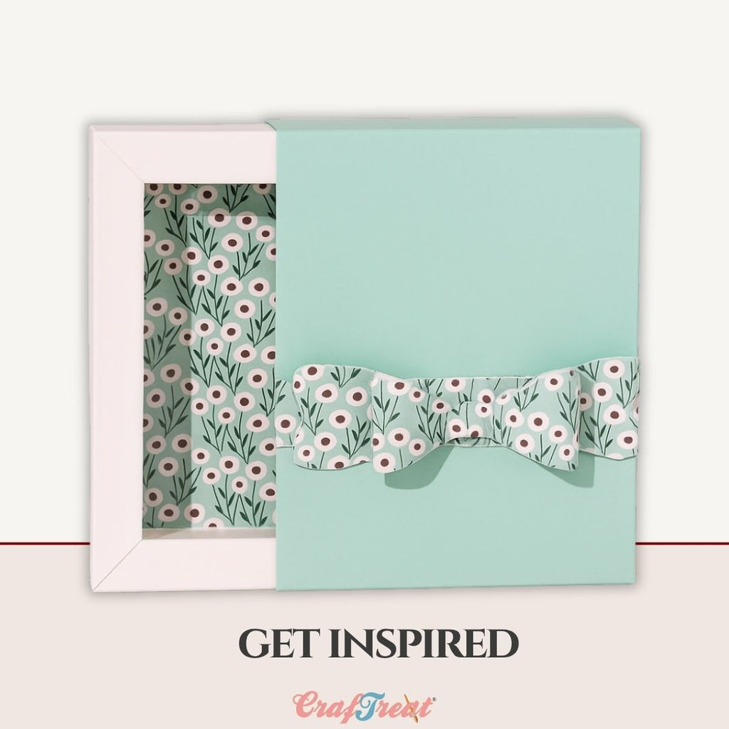 CrafTreat 3D Fold Shapes - Paper Frames White - Rectangle 6pcs