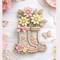 CrafTreat 3D Shaker Chipboards - Boots