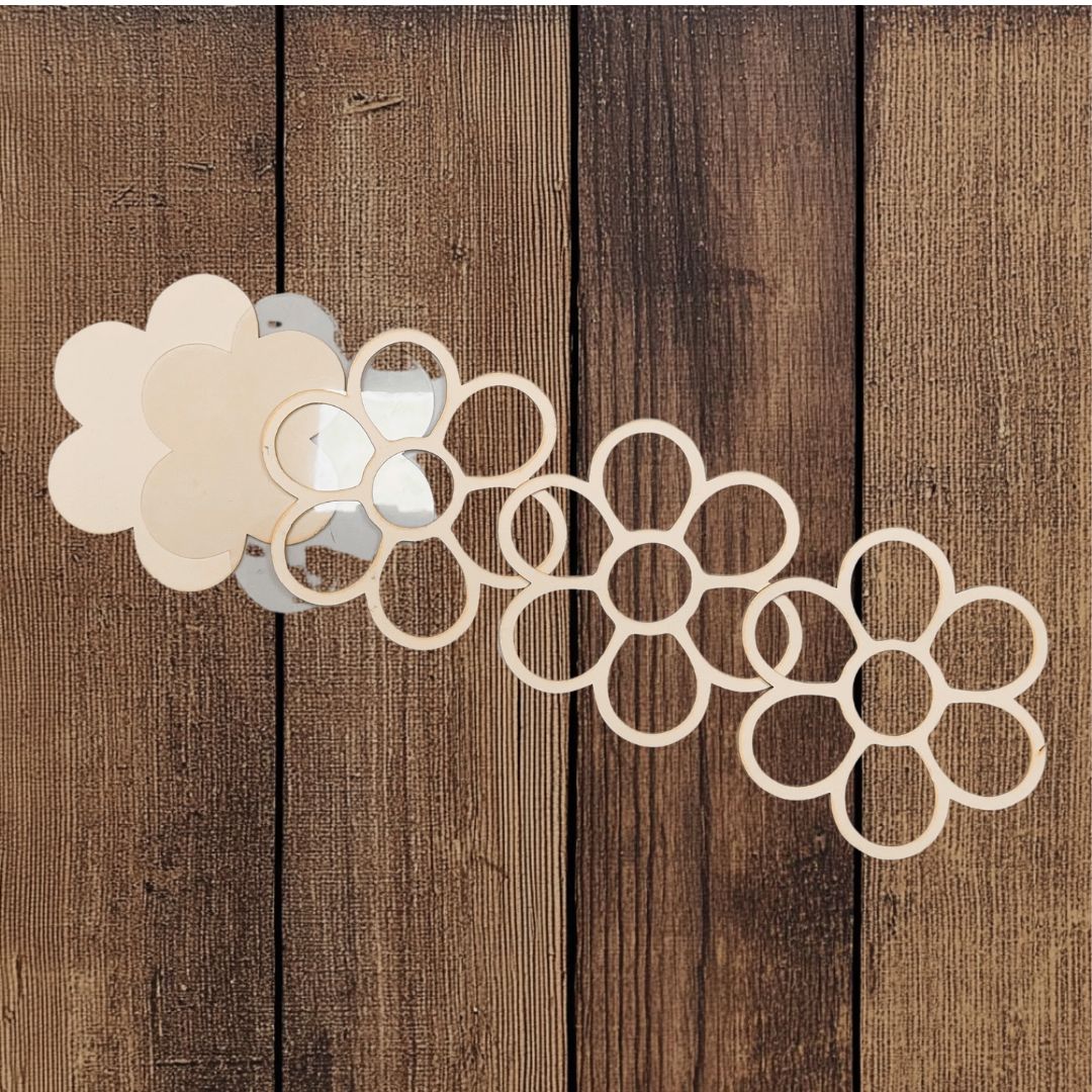 CrafTreat 3D Shaker Chipboards - Flower
