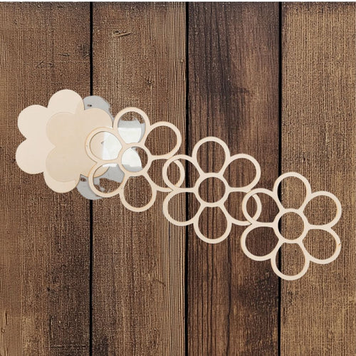 CrafTreat 3D Shaker Chipboards - Flower