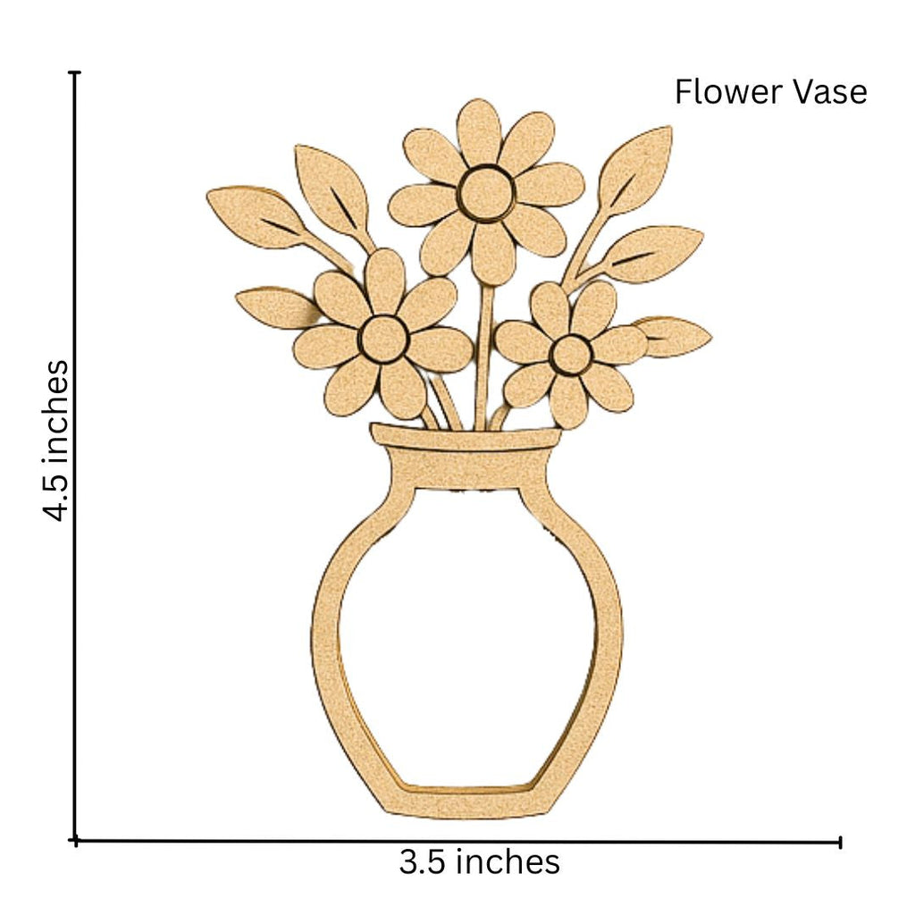 CrafTreat 3D Shaker Chipboards - Flower Vase