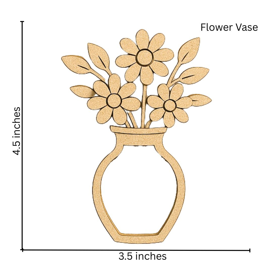 CrafTreat 3D Shaker Chipboards - Flower Vase