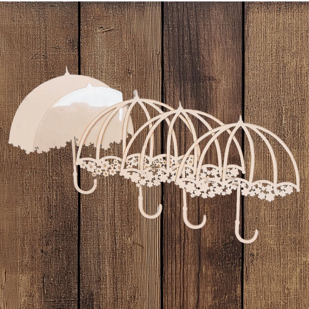 CrafTreat 3D Shaker Chipboards - Umbrella