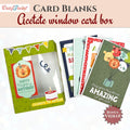 CrafTreat Card Blanks - Acetate window Card Box