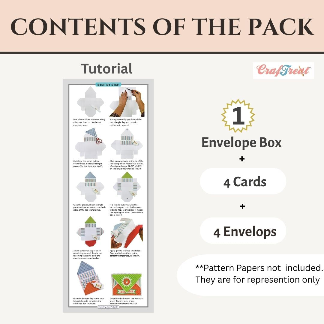 CrafTreat Card Blanks - Envelope Card Box
