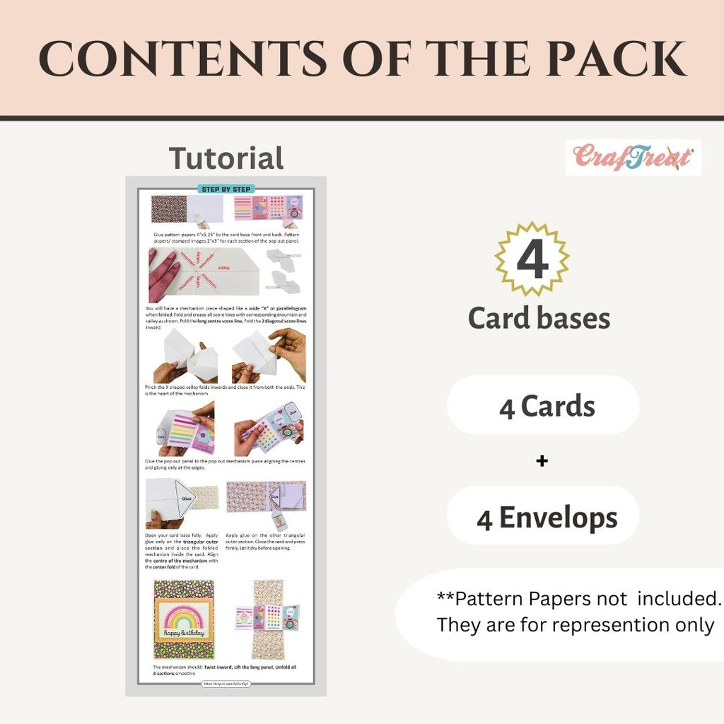 CrafTreat Card Blanks - Twist Turn Pop up Card