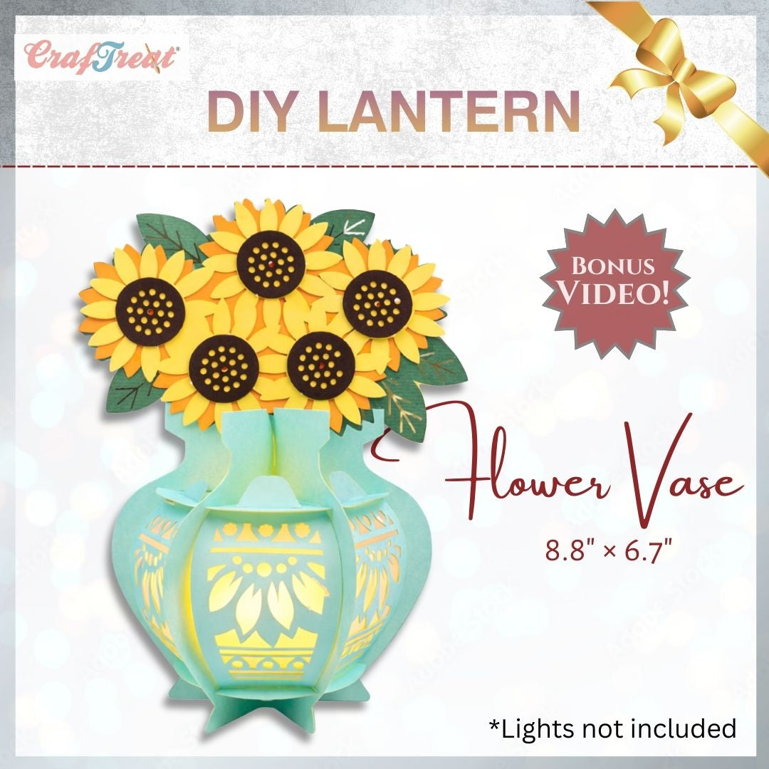 CrafTreat DIY Paper Lantern - Flower Vase