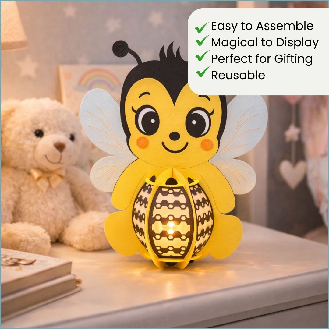 CrafTreat DIY Paper Lanterns - Bumble Bee