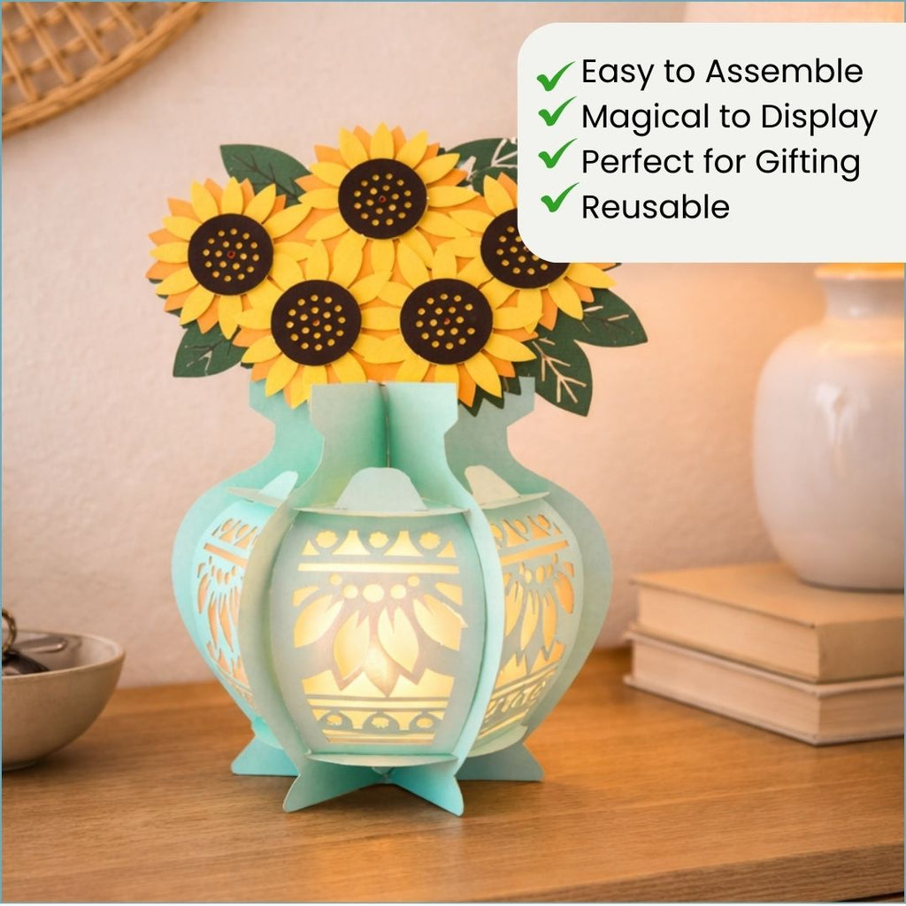 CrafTreat DIY Paper Lantern - Flower Vase