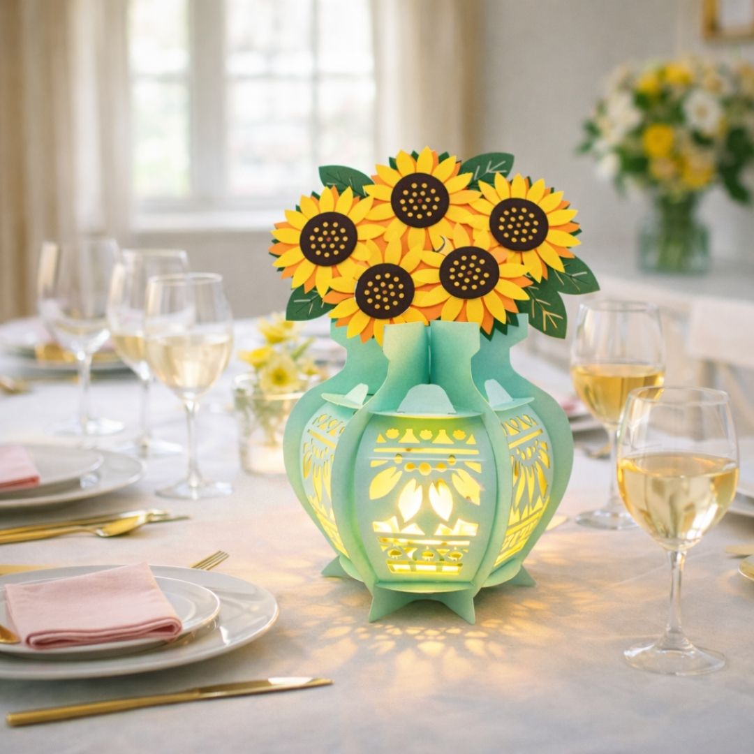CrafTreat DIY Paper Lantern - Flower Vase