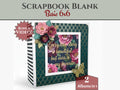 CrafTreat Scrapbook Blank Precut Album Base - Basic 6x6 - White and Ivory