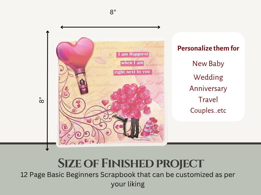 CrafTreat Scrapbook Blank Precut Ablum Base - Basic 8x8 - Ivory White