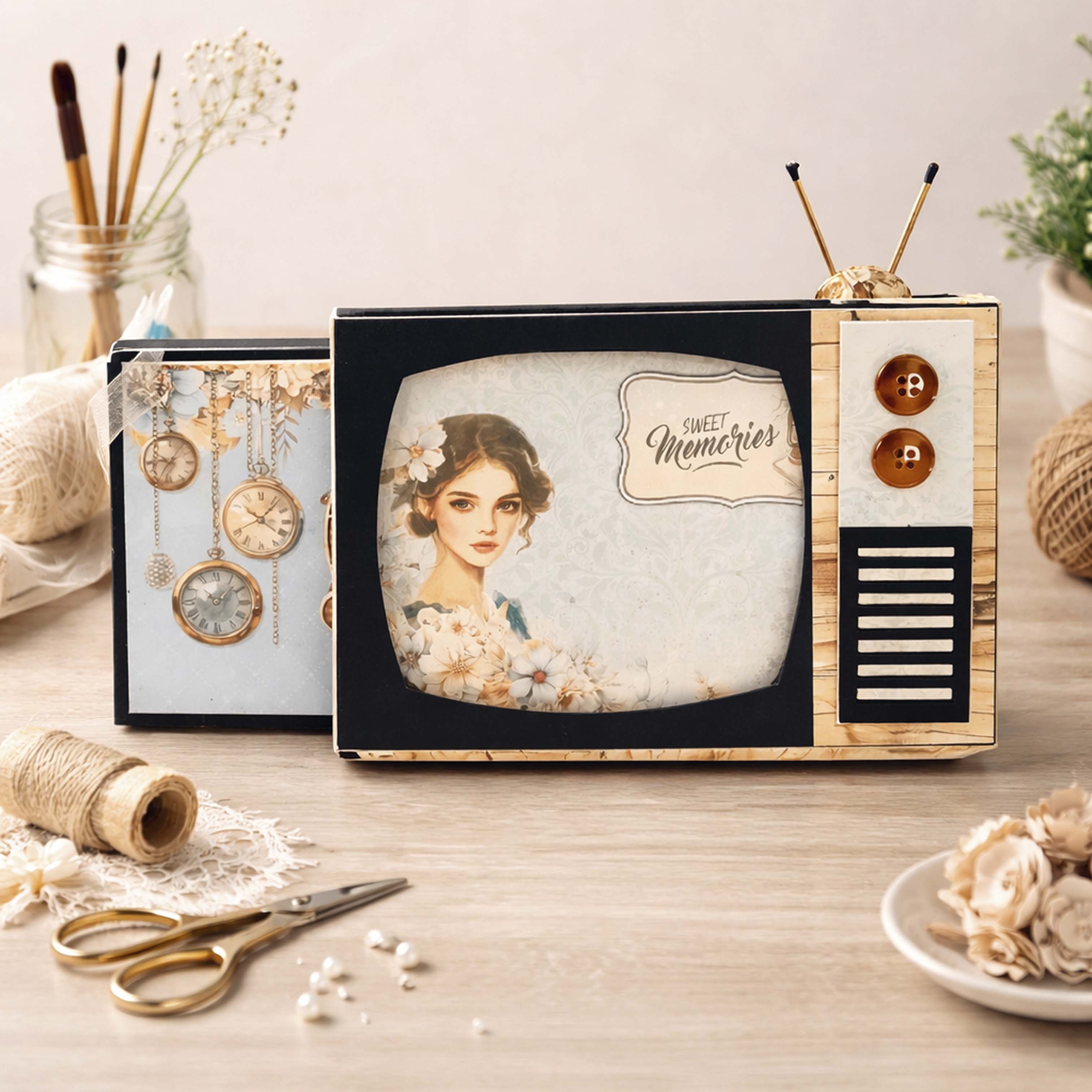 CrafTreat TV Pop up Mini Album ClassKit Black
