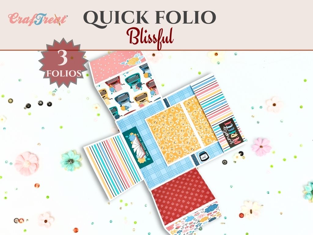 Craftreat Scrapbook Blank Quick Folio - Blissful