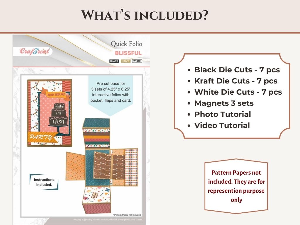 Craftreat Scrapbook Blank Quick Folio - Blissful
