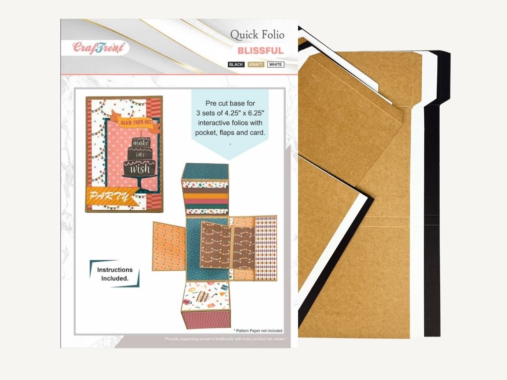 Craftreat Scrapbook Blank Quick Folio - Blissful