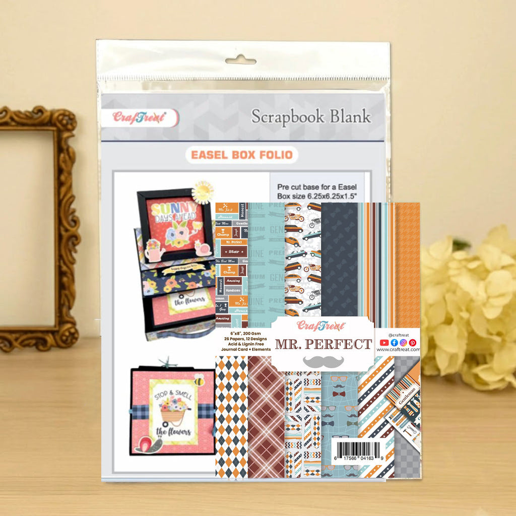CrafTreat Easel Box Folio Class Kit - White