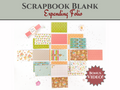 CrafTreat Scrapbook Blank Precut Album Base - Expanding Folio - White