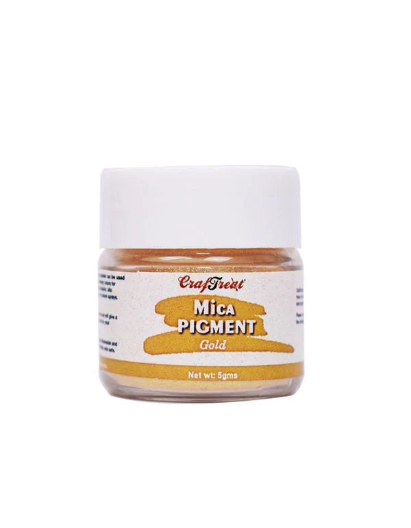 CrafTreat Gold Mica Pigment Powder 5gms per pack