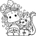 Magnolia Cling Stamp Tilda W Dexter the Dragon