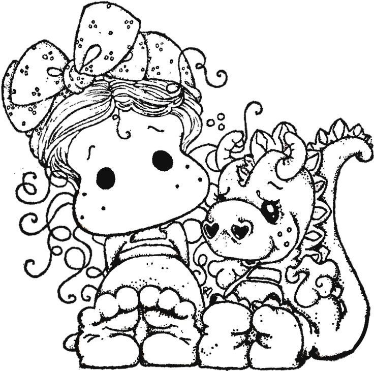 Magnolia Cling Stamp Tilda W Dexter the Dragon