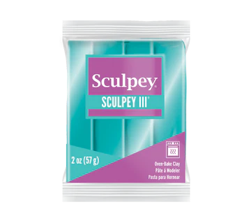 Sculpey III Polymer Clay 2oz - Teal Pearl