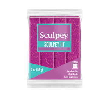 Sculpey III Polymer Clay 2oz - Violet Glitter