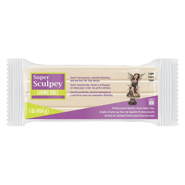 Super Sculpey Living Doll Clay Light
