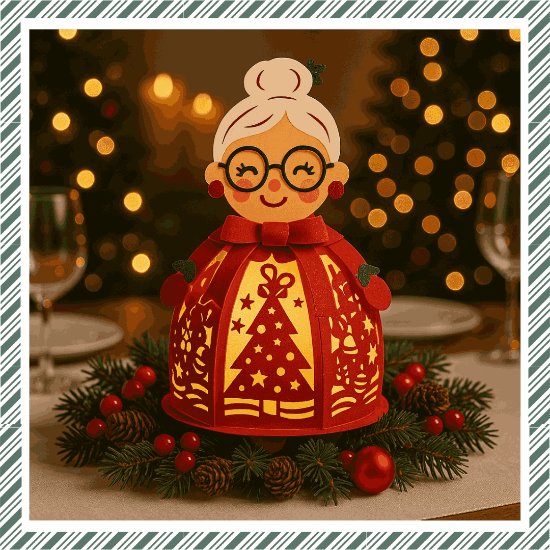 Craftreat DIY Paper Lanterns - Mrs Santa