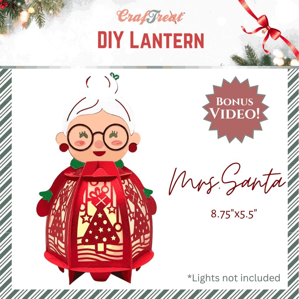 Craftreat DIY Paper Lanterns - Mrs Santa