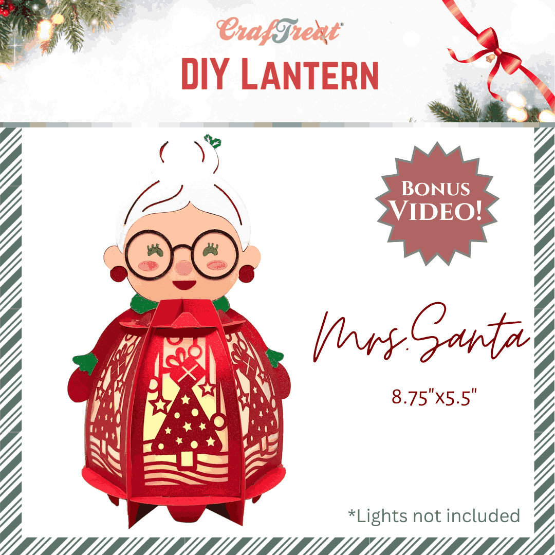 Craftreat DIY Paper Lanterns - Mrs Santa