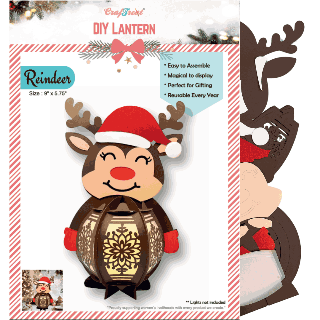 Craftreat DIY Paper Lanterns - Reindeer