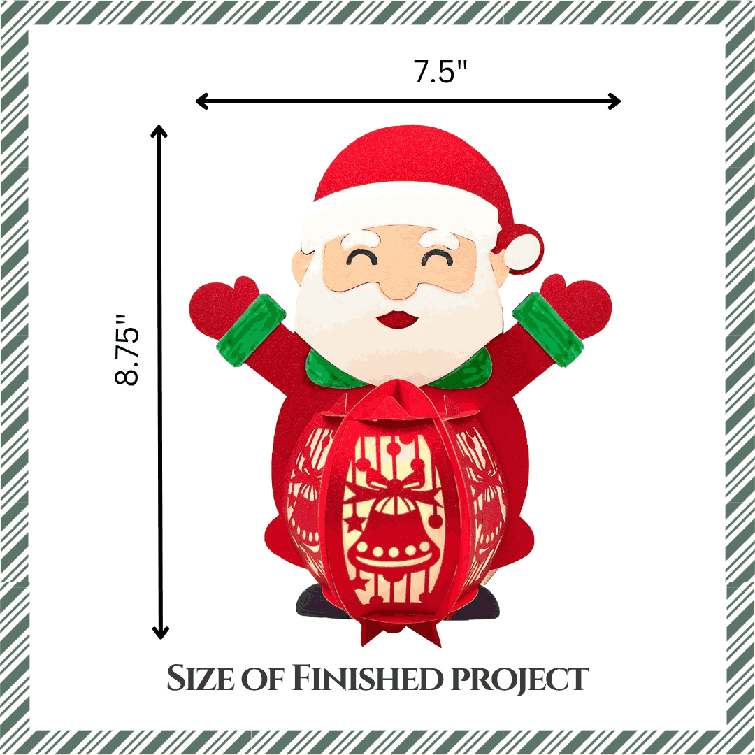 Craftreat DIY Paper Lanterns - Santa
