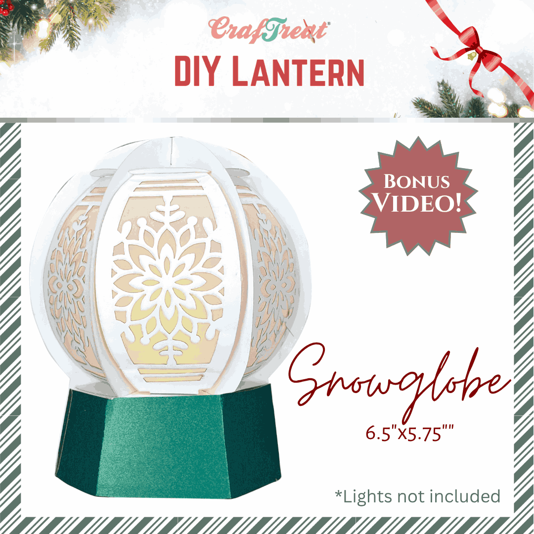 Craftreat DIY Paper Lanterns - Snowglobe
